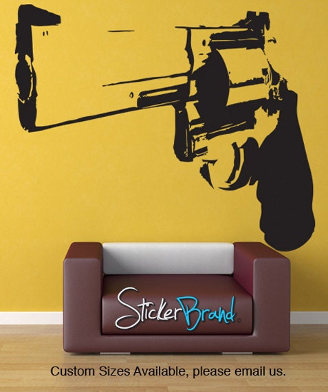 Vinyl Wall Decal Sticker 357 Magnum Weapon Gun  JH172A