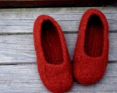 Felted Slippers Wine Women Men Children's  sizes