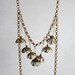 Boho style delicate flowers amulet body chain necklace