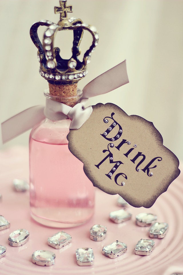 Alice in Wonderland -Silver Tags- Featured on ETSY Front Page