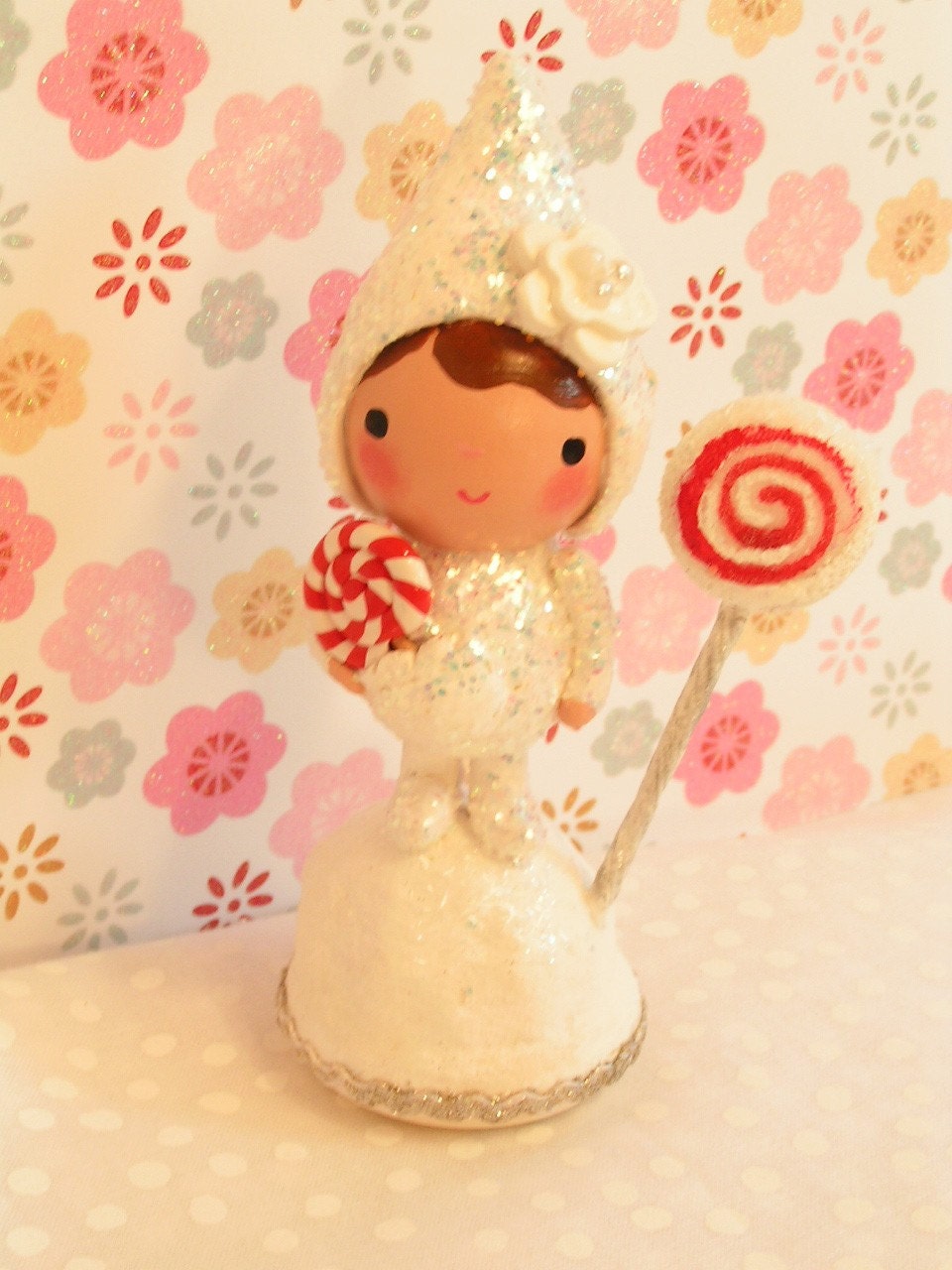 Sweetiepiecaketopper- Fairy  Snow Baby Birthday