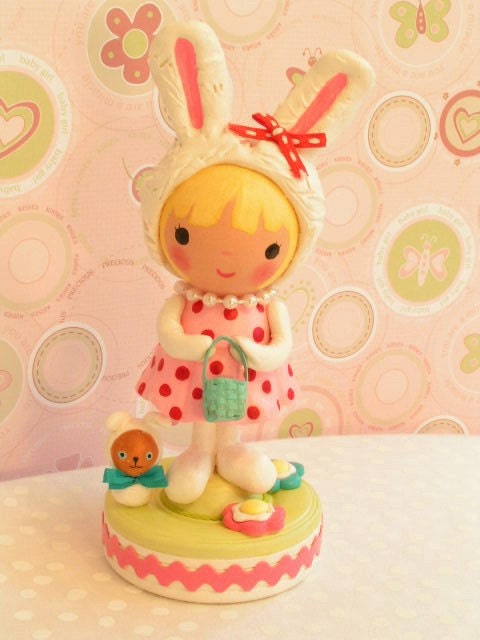 Sweetiepiecaketopper- Bunny Rabbit Birthday