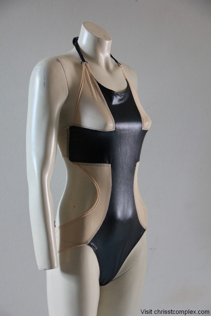 Crusade Bodysuit Medieval Pvc Cross Crusifixion Swimwear -  A Chrisst cross bodysuit Chrisst Unique Fashion SPECIAL ETSY PRICE