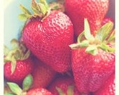 food photography, red kitchen art, strawberry fruit photograph, strawberries photo, cafe art, ruby red, baby room, fresh dessert, summer