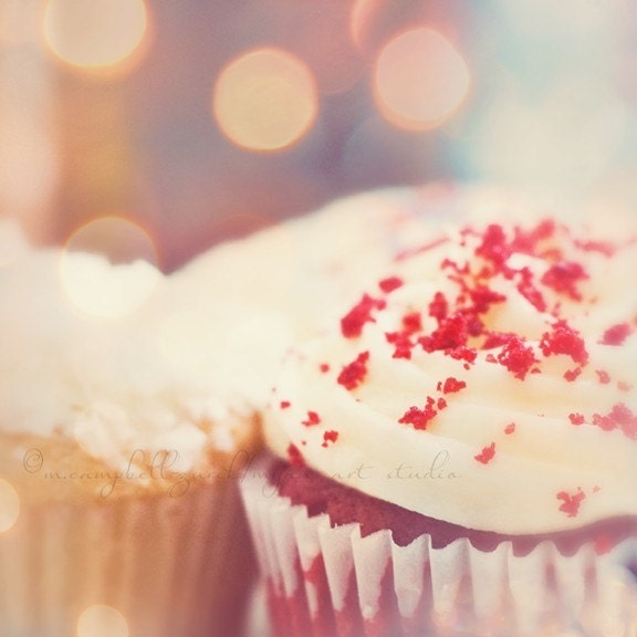 food photography, cupcake photograph, therapy session, red velvet cupcake sweet white frosting, bakers, childrens room, baby nursery kitchen