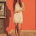 White fringe dress