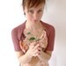 Soft Pink Crochet Bolero Shrug - Organic Cotton - Short Sleeve Spring Summer Cropped Cardigan - Natural Womens Clothing - size XS to S