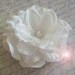 STARFISH Bridal Hair Flower / pure white bridal flower hair clip / beach destination bride / rhinestone flower pearl flower