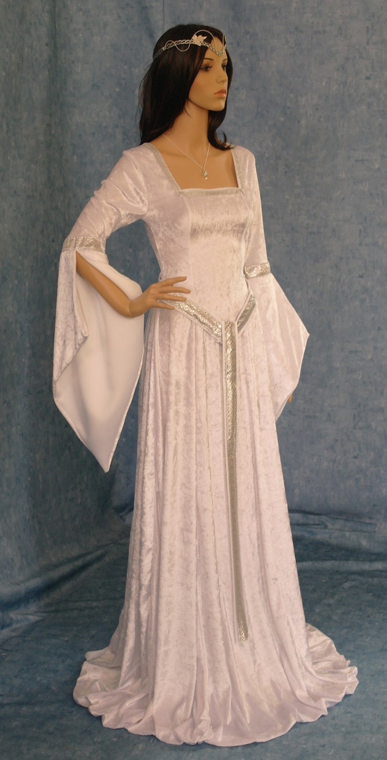 ELVEN DRESS medieval renaissance  fairy dress LOTR hobbit custom made
