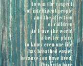 Emerson 11x14 - Word Art Prints - Inspiration - Laugh Often Sea Green Rennes France - Poster
