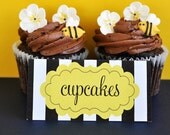Bee Party PRINTABLE Tent Cards by Love The Day