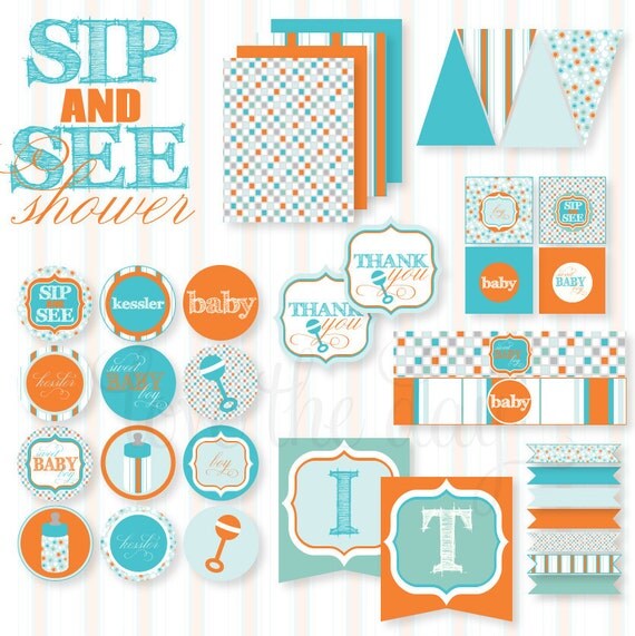 Sip & See PRINTABLE Baby Shower by Love The Day Il_570xn