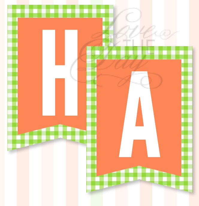 Hoppy Birthday Party PRINTABLE Banner by Love The Day Il_570xn
