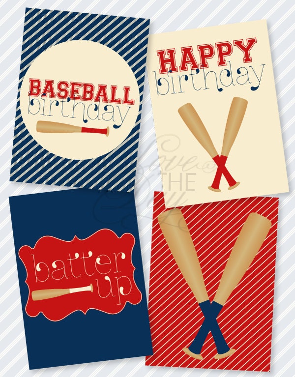 Baseball Party PRINTABLE Birthday Signs (INSTANT DOWNLOAD) from Love The Day Il_570xn