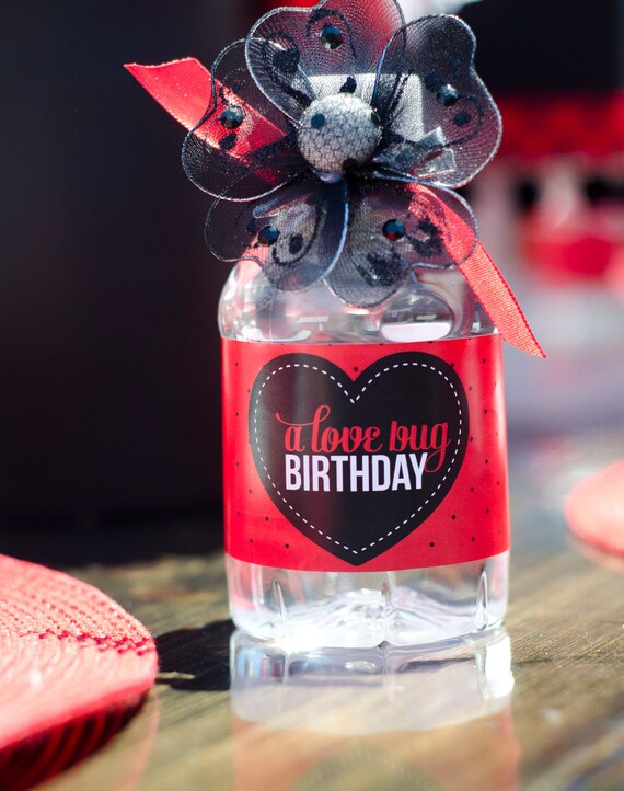 Ladybug Party PRINTABLE Drink Labels (INSTANT DOWNLOAD) by Love The Day Il_570xn
