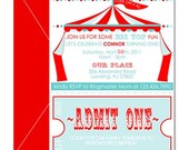 Big Top Circus Invites
