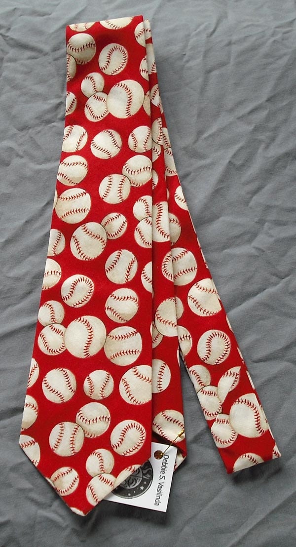 Novelty Neck Tie Cotton Blend Fabric Fishing Sports Golf Tees Baseball Soccer Football Balls Suit Mens Boys Casual Sporty Outdoors Men
