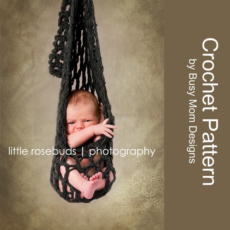 CROCHET PATTERN - Stork Pouch Hanging Pod -- Great Beginner Pattern -- Quick and Easy to Make - PDF 401 - Sell what you Make