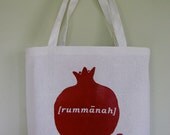 Cranberry Red Rummanah Recycled Cotton Tote Bag