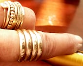 Modern Gold Ring Organic Swirl Handmade