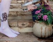 Printed Socks - Rose , Tattoo Sock / women socks