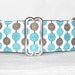 Brown and Teal Lollipop Martingale Dog Collar - 1.5 Inch - Brown Teal Aqua