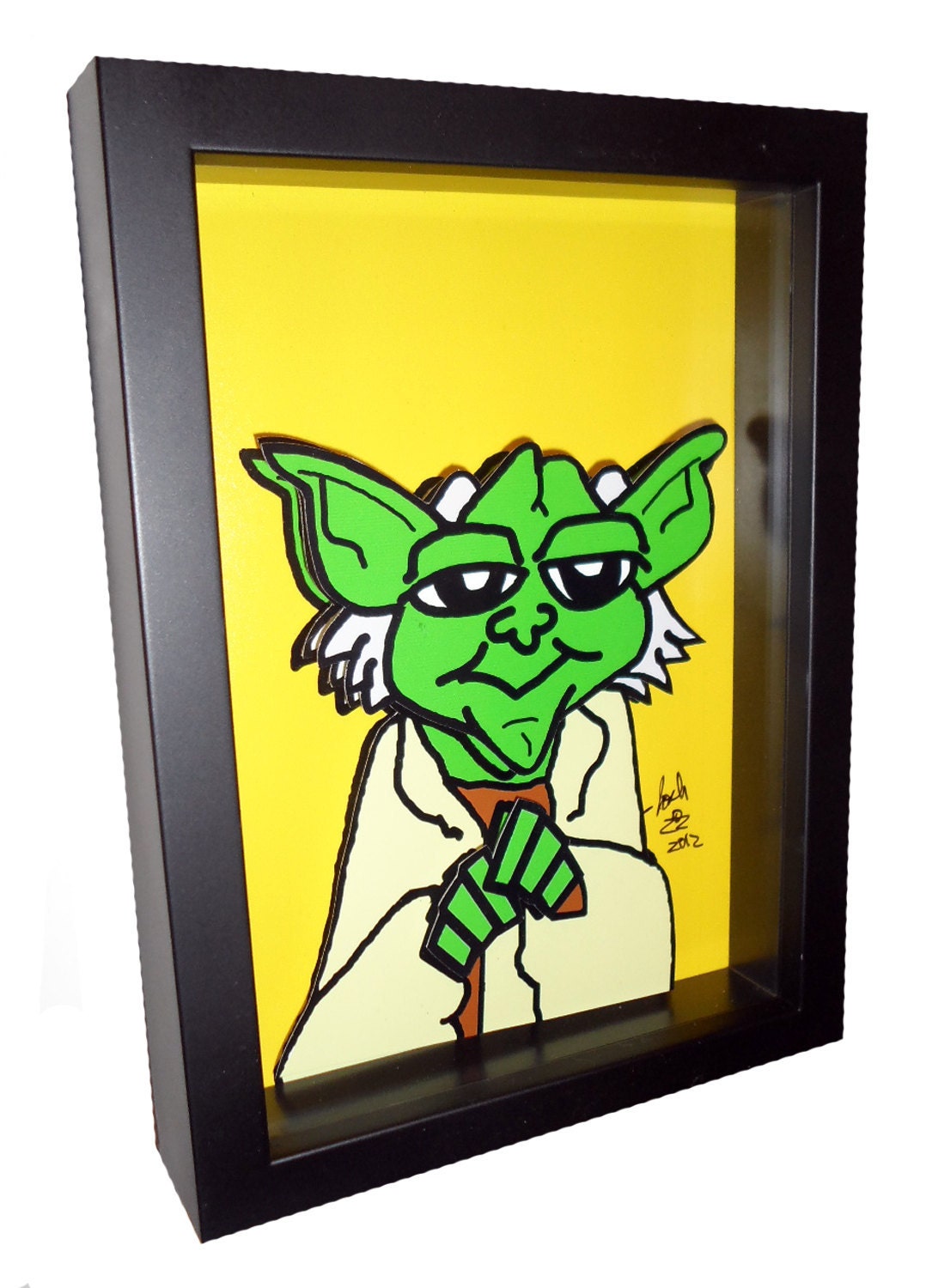 Yoda Star Wars Art Print Art Yoda art 3D pop artwork Jedi