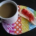 Stripey Egg Mug Rug And Potholder Tutorial and Sewing Pattern in PDF Format.
