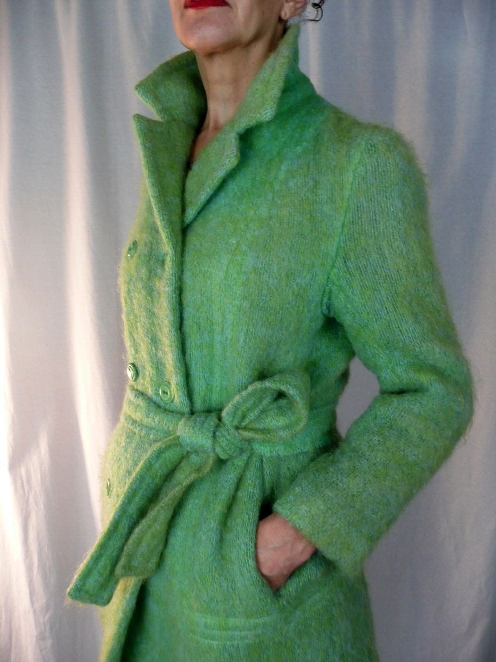 COAT MOHAIR Hemmings at DONEGAL Design by angelinesattic