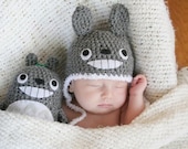 Crochet Totoro Hat (Newborn) Made To Order