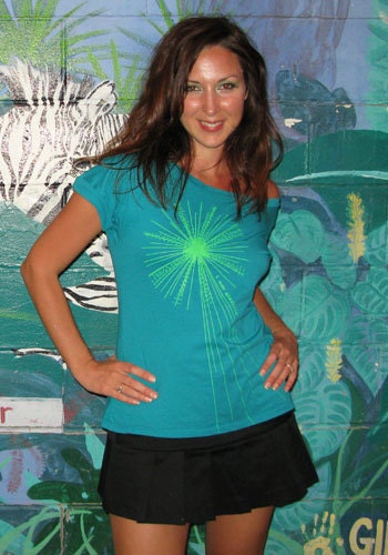 Organic Cotton "I am ELECTRIC" Off-the-Shoulder Tee