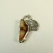 Have The Courage To Grow - Repurposed Sterling And Broken Ceramic Plate - Art Jewelry Pendant - 668