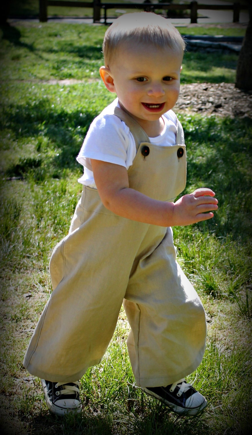 Natural Khaki Linen - A Good Day OVERALLs