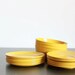 24 Piece Vintage Melamine Dish Set in Mustard Yellow