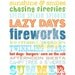 Summer Rules Subway Wall Art Decor . Summertime Beach Vacation Bucket List . Fireworks . 8x10 // Aqua Turquoise Red Yellow Orange Print