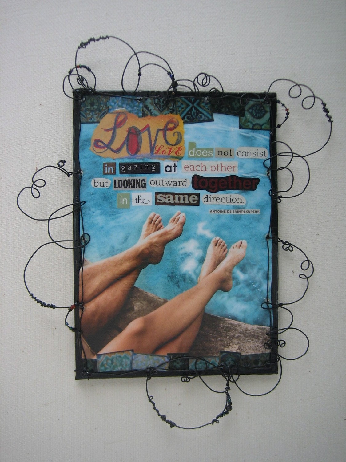 Love... (Original Mixed Media Wall Hanging)