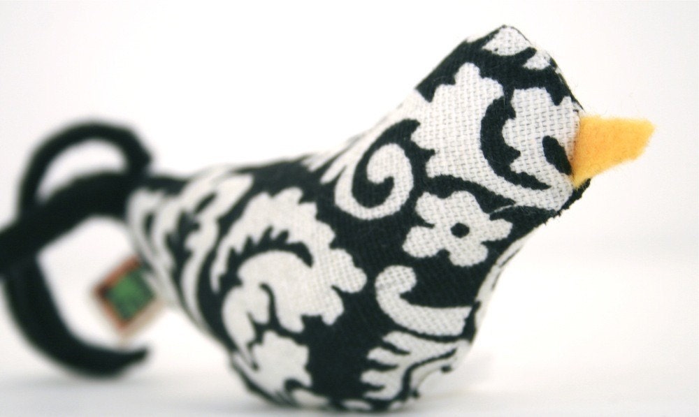 Organic Catnip Cat Toy Black Bird