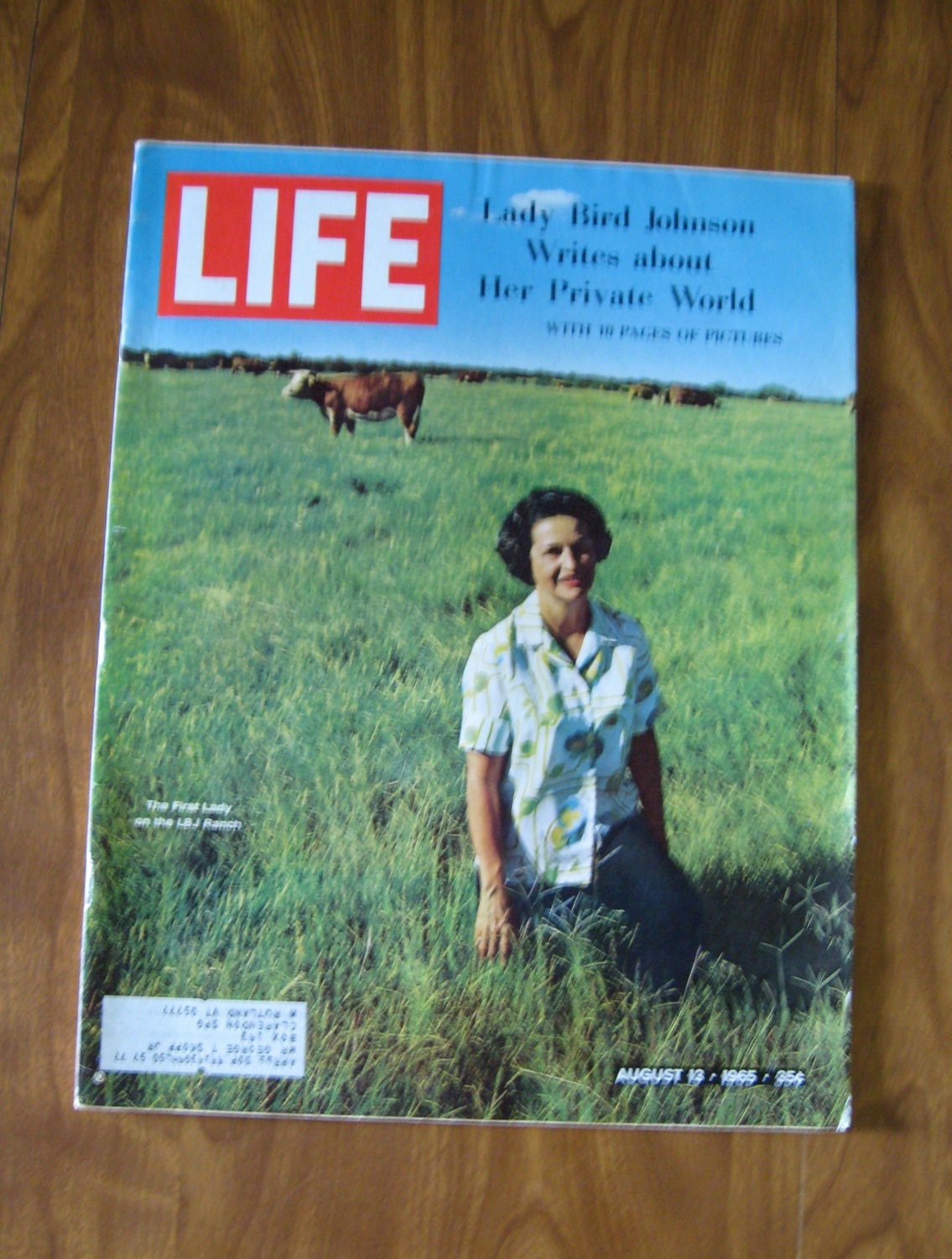 LIFE Magazine 13 August 1965 Lady Bird Johnson