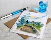 Italian Sampler Card Set - cards with signed archival watercolor print - set of 8