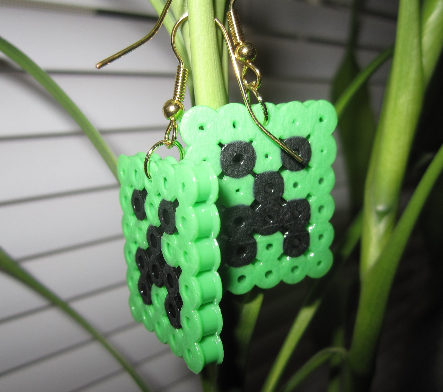 Minecraft Creeper Earrings
