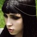 Handmade Art Deco/Art Nouveau Brass Rhinestone Tassle Pendant Headpiece ONLY ONE LEFT