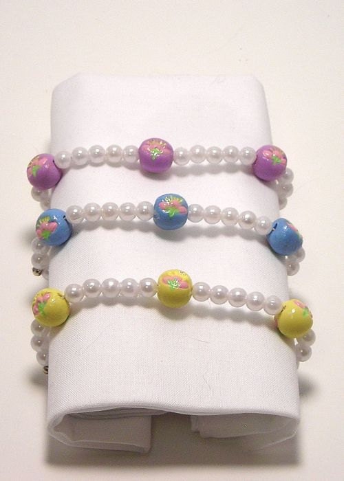 Sweet Classic Cherry Blossom Pearl Bracelet Available in 4 Colors