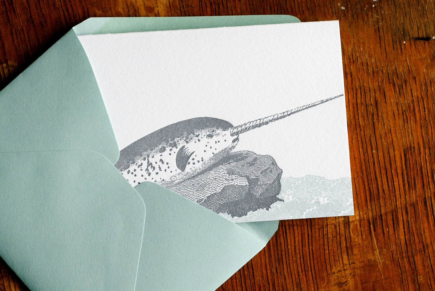 You're Whaley Magic. (a totally nautical letterpress love note in a single card & envelope)
