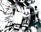 Star Wars art print of an original illustration of Darth Vader - 8x10.