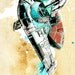 Star Wars Boba Fett Slave 1 spaceship illustration - Art print size 13x19
