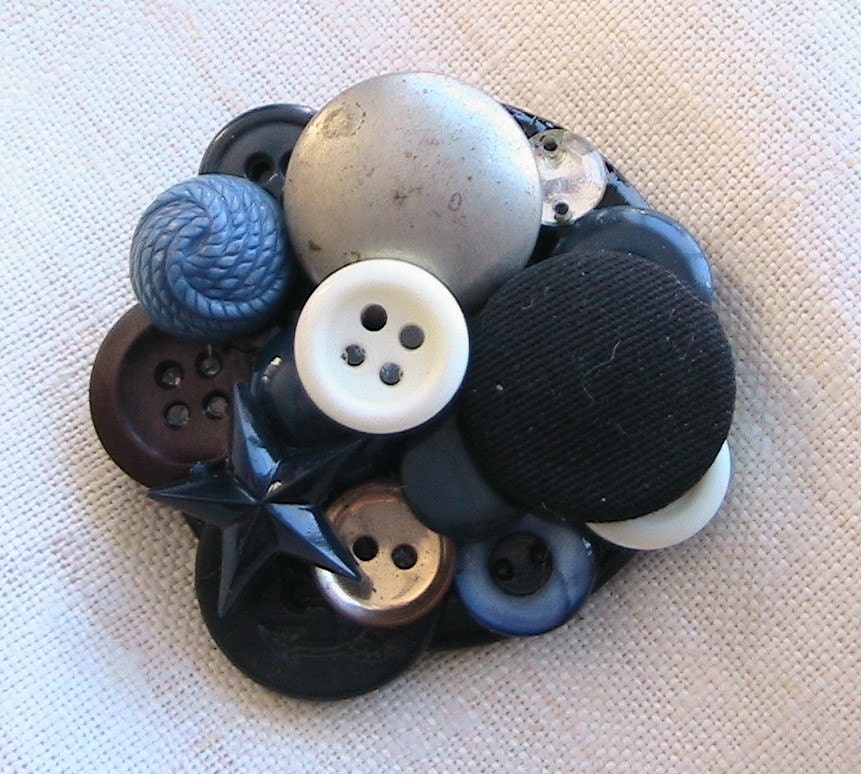 Nautical Themed Button Pin