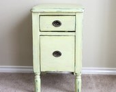 Pale apple vintage side table