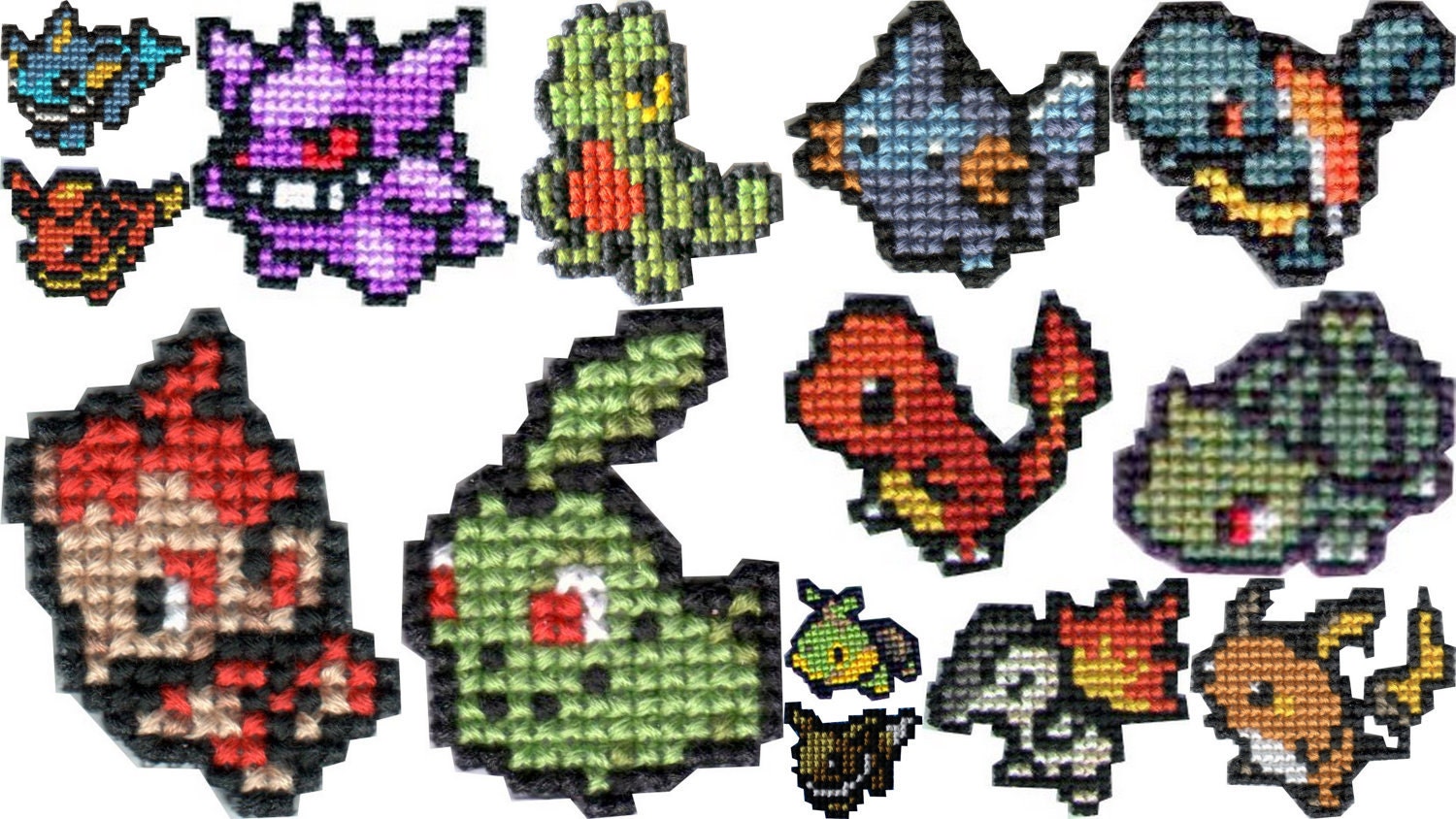 Custom Cross Stitch Item made with any Pokemon