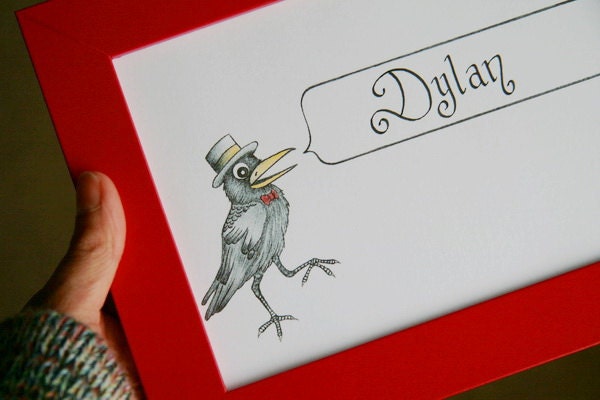 Little Crow, Customizable 5 x 7 Name Print or Sign- Teetoo