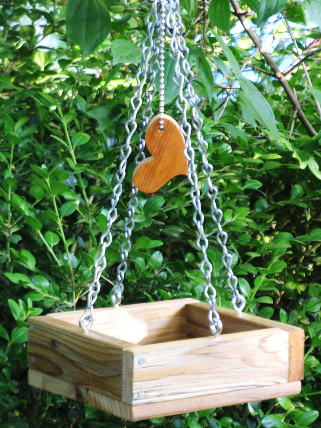 Sweet and Simple - Mini Bird Feeder Tray, Eco Friendly, Recycled, Vintage Materials
